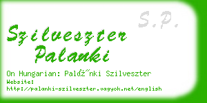 szilveszter palanki business card